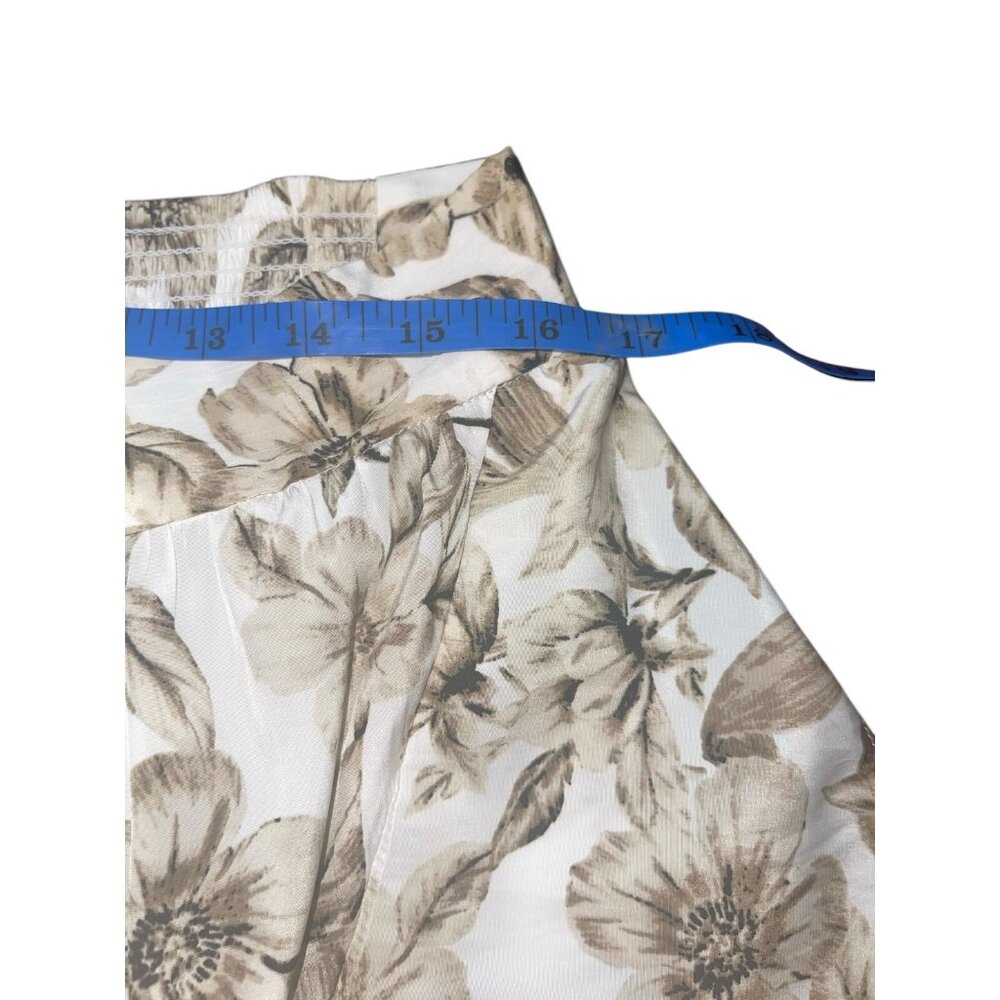 J JILL Women's Large Petite Ruffled Hi-Low Skirt Floral Print - Picture 7 of 11